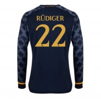 Real Madrid Antonio Rudiger #22 Auswärtstrikot 2023-24 Langarm